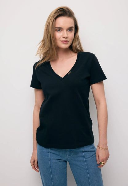 Klasyczny t-shirt czarny FOKIA