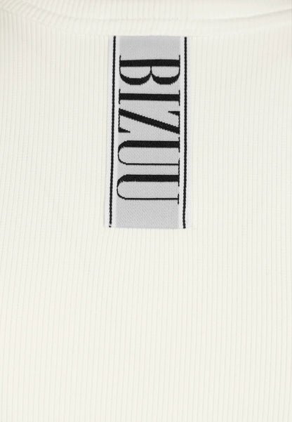 Kremowy top z logo bizuu ALEXIN