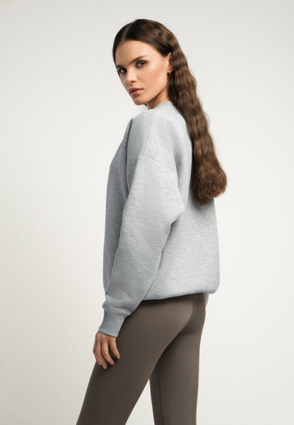 Szara bluza z logowaną metką COLLY