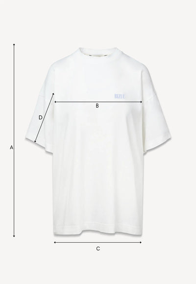 Kremowy t-shirt LETTER z autorską grafiką