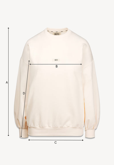 Kremowa bluza oversize ORISA