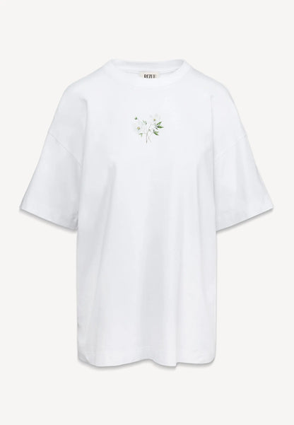 Kremowy t-shirt OVELIA