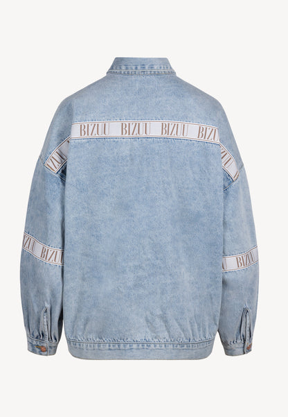 Błękitna kurtka jeansowa oversize PASSA