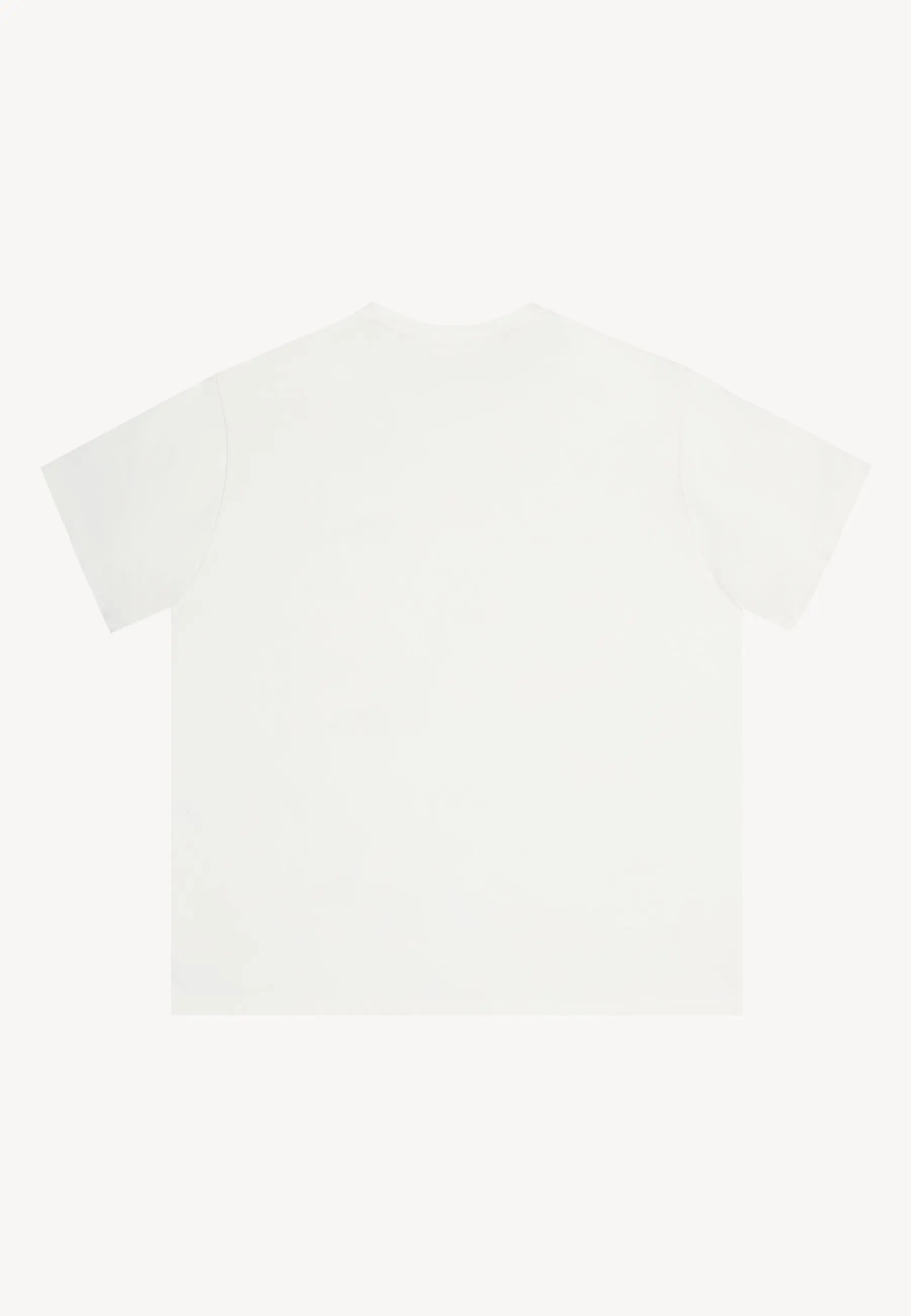 Tył białego T-shirtu RALZA.