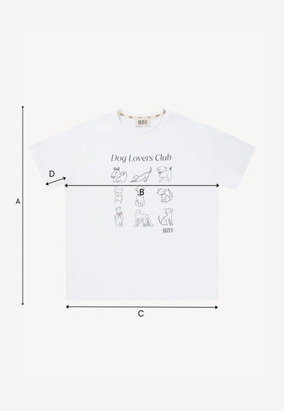 Kremowy T-shirt Dog Lovers Club TISHAG