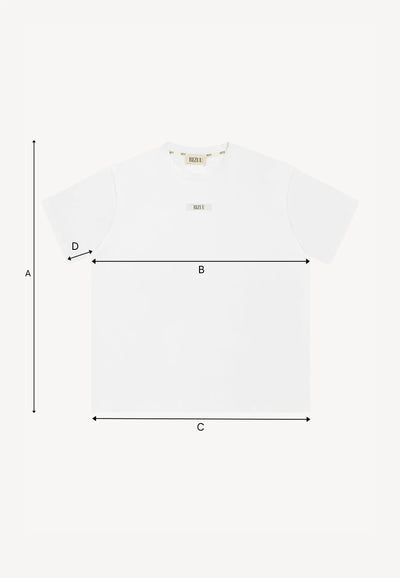 Klasyczny kremowy T-shirt z logo TISHALLE