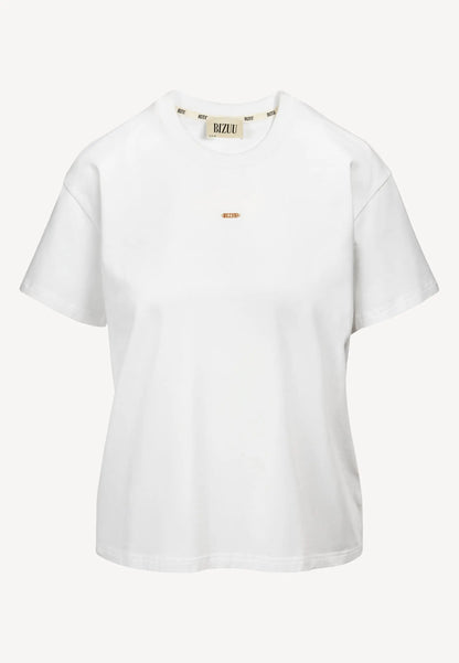 Biały T-shirt oversize TISHAL