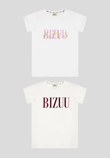 Komplet T-shirtów z logo BIZUU