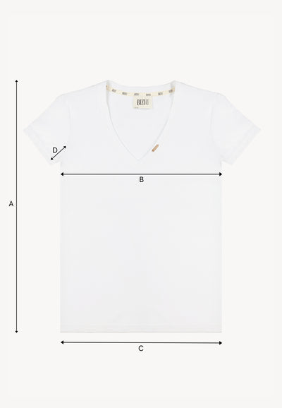 Biały klasyczny t-shirt FOKIA